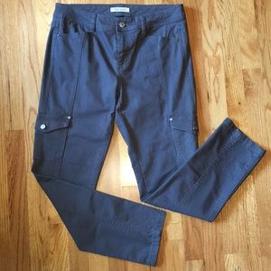 WHBM Gray Cargo Pants. Size 8. EUC